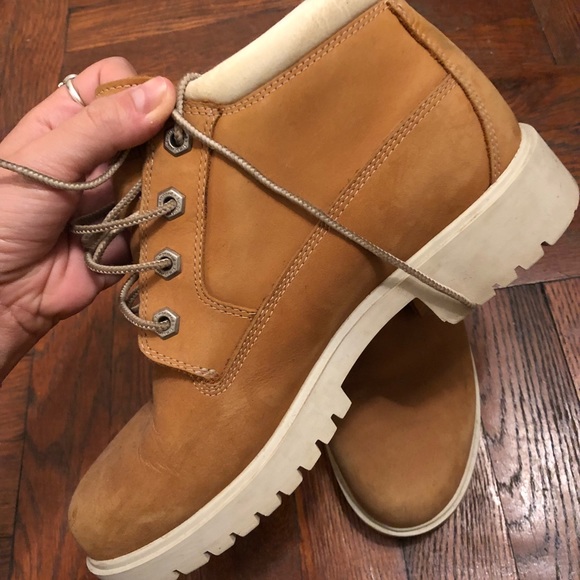 timberlands with white trim